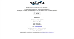 Desktop Screenshot of megaspace.de
