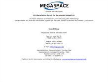 Tablet Screenshot of megaspace.de
